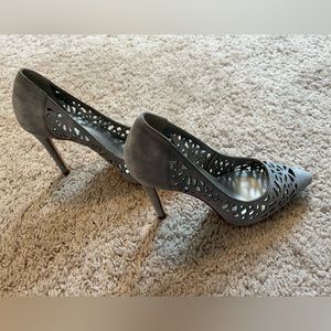 BCBGeneration baby blue suede pumps, NWOT. Size 4.